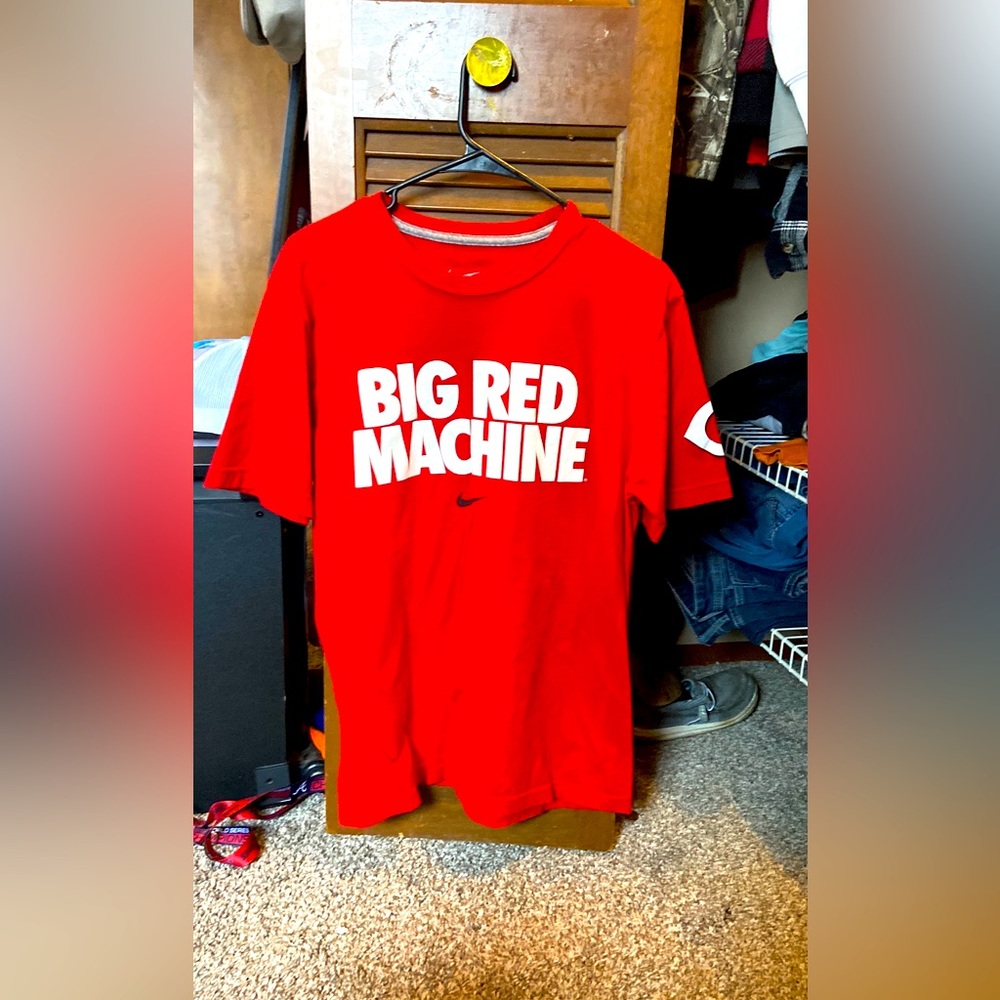 Nike big red machine shirt